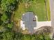 Aerial view of a charming home showing the lush green yard, driveway, and manicured landscaping at 2577 Bonnybrook Cir, Rock Hill, SC 29732