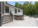 Backyard patio featuring hot tub, outdoor seating, and outdoor kitchen area at 2577 Bonnybrook Cir, Rock Hill, SC 29732