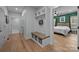 Hallway with a custom mudroom area leading to the bedroom at 2577 Bonnybrook Cir, Rock Hill, SC 29732