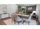 Elegant dining room with modern decor and an open view into the living area at 2617 Goose Fair Rd, Maiden, NC 28650