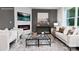 Inviting living room featuring a cozy fireplace, comfortable furniture, and stylish decor at 2617 Goose Fair Rd, Maiden, NC 28650