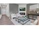 Well-decorated living room featuring a modern fireplace, cozy seating, and stylish decor at 2617 Goose Fair Rd, Maiden, NC 28650