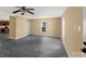 Open-concept living area features hardwood floors, neutral paint, and great lighting at 3209 Lowell Rd, Gastonia, NC 28054