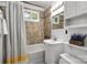 Bathroom with shower/tub combo and vanity with storage at 34 Admiral Sw Ave, Concord, NC 28027