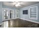 Bonus room with French doors and a unique tile floor at 34 Admiral Sw Ave, Concord, NC 28027
