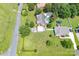 Aerial view of property highlighting the home, yard and pool at 500 Belleview Rd, Rock Hill, SC 29730