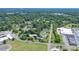 Aerial view showing 500 Belleview Rd surrounded by mature trees, lush greenery and neighboring homes at 500 Belleview Rd, Rock Hill, SC 29730