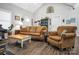 This comfortable living area is brightly lit and has neutral colored couches at 5016 Old Pine Ln, Cherryville, NC 28021