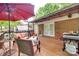 Inviting deck featuring comfortable seating and a dining area at 504 Amon Ln, Pineville, NC 28134