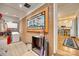 Functional laundry area with washer, dryer, and unique decor at 504 Amon Ln, Pineville, NC 28134