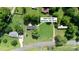 Aerial view of the property showing the home, yard, and surrounding area at 6085 Faith Rd, Salisbury, NC 28146