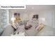 Living room has neutral walls, recessed lights, and grey furnishings at 7184 Sylvan Retreat Dr, Denver, NC 28037