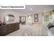 Open-concept main bedroom features a large bed, neutral walls, and connecting sitting area at 7184 Sylvan Retreat Dr, Denver, NC 28037