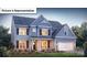 Charming two-story home showcasing gray siding, a covered porch, and an attached two-car garage at 7196 Sylvan Retreat Dr, Denver, NC 28037