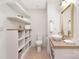 Bright bathroom with modern fixtures, open shelving, and a stylish bowl sink, perfect for a contemporary home at 102 Antioch Plantation Dr # 18, Matthews, NC 28104
