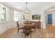 Cozy breakfast nook with natural light, casual seating, and built-in cabinet at 102 Antioch Plantation Dr # 18, Matthews, NC 28104