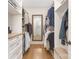 Walk-in closet featuring custom shelving and storage space at 102 Antioch Plantation Dr # 18, Matthews, NC 28104