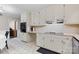 This kitchen features plenty of countertop space and an electric stovetop at 1081 Long Dr, Newton, NC 28658