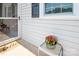 Bright, close-up of front entrance featuring window and doormat at 10945 Winterbourne Ct, Charlotte, NC 28277
