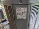 Close up of Trane XR HVAC unit's model and serial number at 1210 Grady St, Salisbury, NC 28144