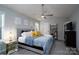 Comfortable bedroom with modern décor, a plush bed, and ample storage for a relaxing and organized space at 12719 Walking Stick Dr, Charlotte, NC 28278