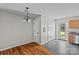 Kitchen with stainless appliances and tile floors at 128 Locomotive Ln, Mooresville, NC 28115
