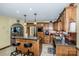 Well-equipped kitchen features granite countertops, stainless steel appliances, pendant lights, and a breakfast bar at 2078 Valley View Ln, Lincolnton, NC 28092