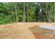View of the lot shows level space ready for your imagination and backyard design at 213 E Division Ave, Salisbury, NC 28144
