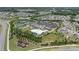 Expansive aerial view of neighborhood amenities including pool, clubhouse, and sports courts at 238 Cherrytree Dr, Fort Mill, SC 29715