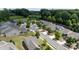 Aerial view of a suburban neighborhood featuring tree-lined streets at 238 Cherrytree Dr, Fort Mill, SC 29715
