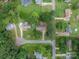 Overhead shot of homes, yards, and streets in the neighborhood at 2418 Live Oak Ct, Gastonia, NC 28056