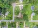Aerial view of a neighborhood featuring lush greenery, well-maintained homes, and tree-lined streets at 2418 Live Oak Ct, Gastonia, NC 28056