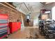 Spacious garage with shelving for storage, ready for parking or projects at 2418 Live Oak Ct, Gastonia, NC 28056
