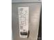 HVAC Unit specifications label at 2461 Ridgecrest Dr, Stanley, NC 28164
