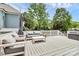 Back deck with seating and lounging area, perfect for enjoying the outdoors at 2600 Palm Ave, Charlotte, NC 28205