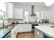 Well-appointed kitchen with stainless steel appliances, white cabinetry, and stylish countertops with modern finishes and ample lighting at 2600 Palm Ave, Charlotte, NC 28205