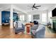 Inviting living space featuring hardwood floors, neutral tones, and ample natural light, creating a warm and comfortable atmosphere at 2600 Palm Ave, Charlotte, NC 28205