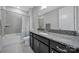 Bathroom with granite countertops, a vanity, and a combined tub and shower at 3255 Split Rail Ln, Lancaster, SC 29720