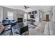 Spacious living room with a fireplace, hardwood floors, and plenty of seating at 3255 Split Rail Ln, Lancaster, SC 29720