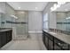 Luxurious main bathroom with a walk-in shower, soaking tub, and granite vanity at 3255 Split Rail Ln, Lancaster, SC 29720