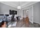 Office room featuring a chandelier and glass paneled doors at 3255 Split Rail Ln, Lancaster, SC 29720