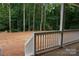 Porch view of a beautiful wooded backyard at 3452 Hands Mill Hwy, York, SC 29745