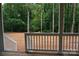 View from porch showing expansive backyard with mature trees at 3452 Hands Mill Hwy, York, SC 29745