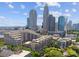 An aerial view of the city's skyline, featuring modern buildings and lush trees at 400 N Church St # 422, Charlotte, NC 28202