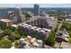 A scenic aerial view of the city's urban landscape, modern buildings and lush greenery at 400 N Church St # 422, Charlotte, NC 28202