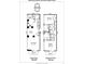 Detailed floor plan of a two-story home, featuring dimensions and room layouts at 400 N Church St # 422, Charlotte, NC 28202