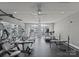 Spacious community gym featuring treadmills, weight machines, and mirrored walls at 400 N Church St # 422, Charlotte, NC 28202