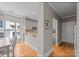 Bright kitchen featuring bar seating, stainless steel appliances and hardwood floors at 400 N Church St # 422, Charlotte, NC 28202
