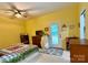 Inviting bedroom with a door to the backyard, providing an easy outdoor connection at 4230 Berry Hill Ct, Concord, NC 28025