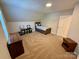 Bedroom with a twin bed, ceiling fan, and carpet floors at 4230 Berry Hill Ct, Concord, NC 28025